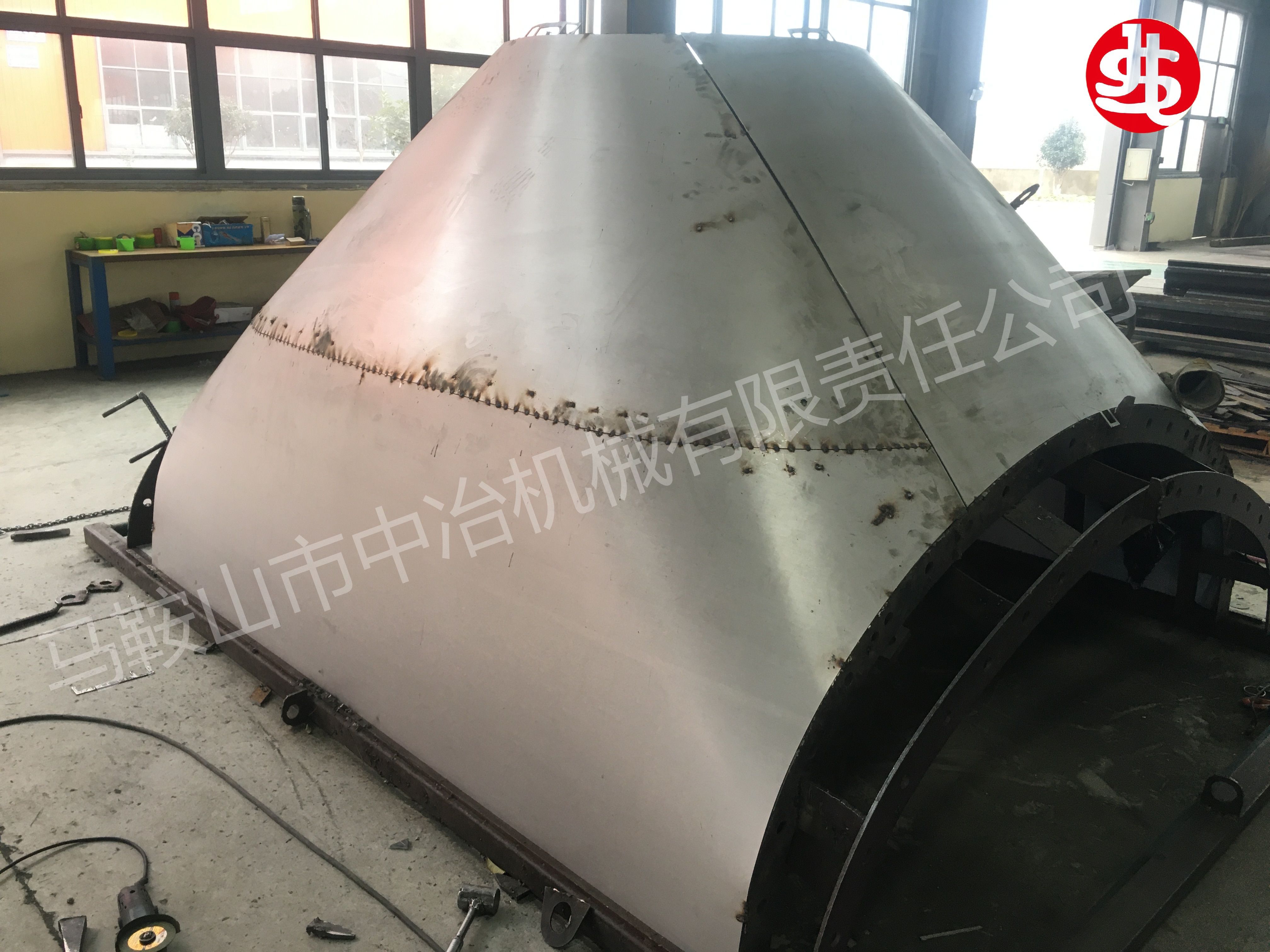 Welding components for construction vehicles